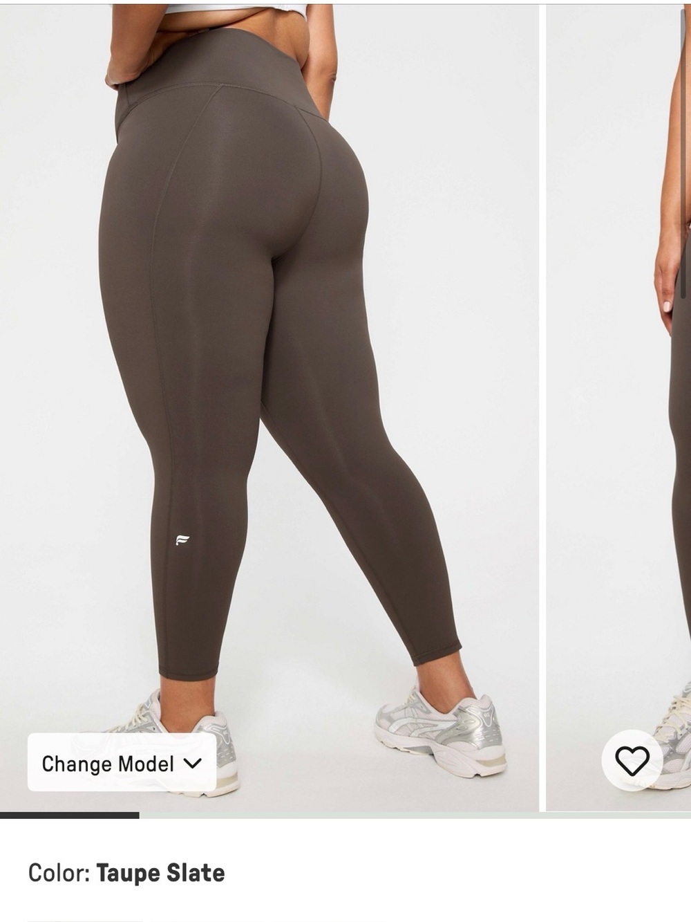 Fabletics Define Power Hold 7/8 leggings in Slate Taupe - Like New